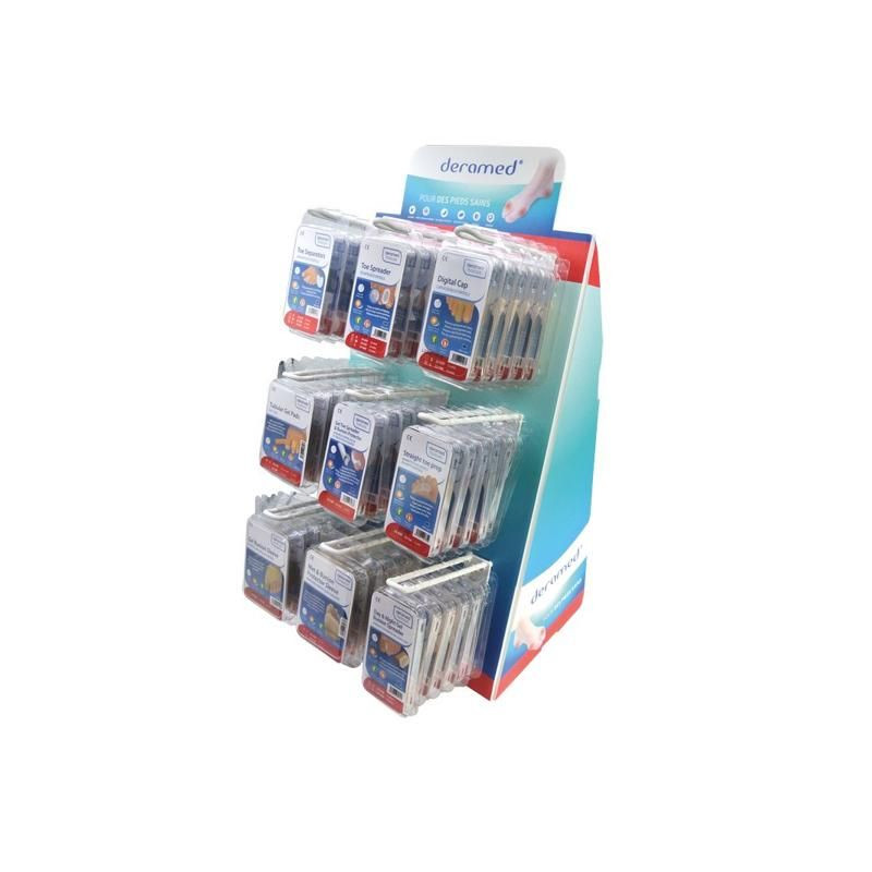 PRESENTOIR GARNI SOINS DES PIEDS DERAMED