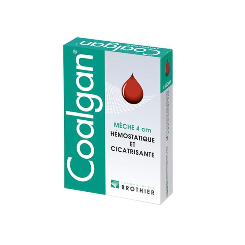 BOITE DE 5 MECHES HEMOSTATIQUES STERILES COALGAN