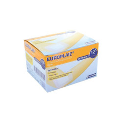 PANSEMENT ADHESIF EUROPLAIE AVEC COMPRESSE CENTRALE STERILE