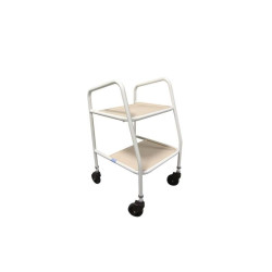 DESSERTE DE TABLE ROULANTE - CHOCOLAT/CREME