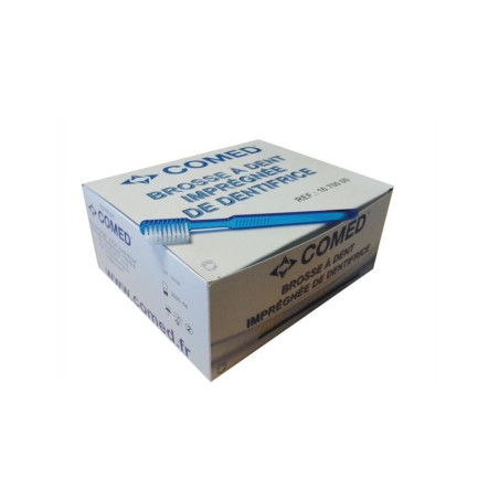 BROSSE A DENTS IMPREGNEE DE DENTIFRICE X100