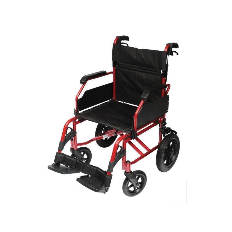 FAUTEUIL ROULANT DE TRANSFERT MODULOLIGHT ROUGE METAL