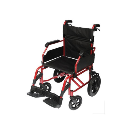FAUTEUIL ROULANT DE TRANSFERT MODULOLIGHT ROUGE METAL