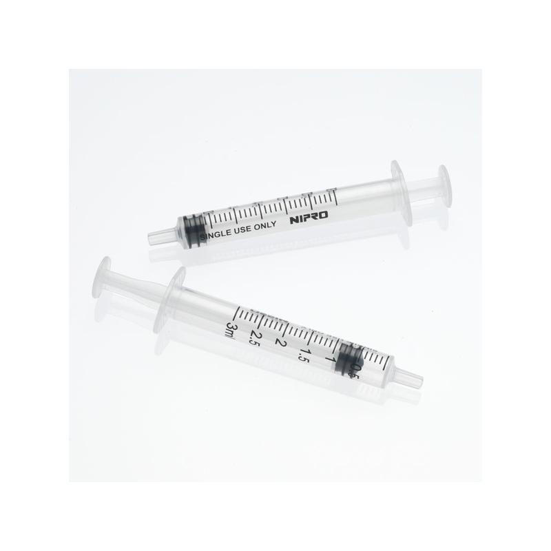 SERINGUE 3 PIECES AVEC LUER CENTRE/EXCENTRE