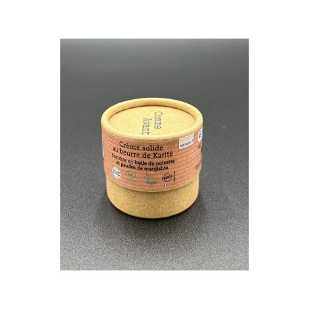 Crème solide Karité enrichie en huile de noisette et poudre de manjishta COMME AVANT