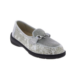 Mocassin souple femme argent CHUT MAGIK