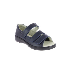 Sandale orthopédique en cuir marine CHUT ALBAN