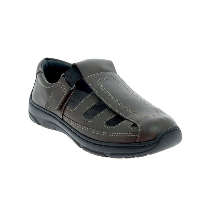 Sandale orthopédique homme marron CHUT OTIS