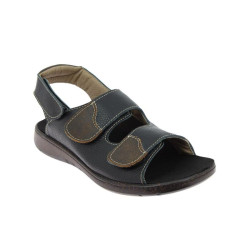 Sandale orthopédique pour homme noir CHUT HOWARD