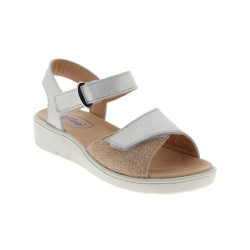 Sandales cuir femme Argent Judy