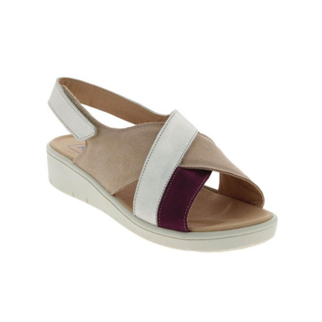 Sandales cuir femme Poudre Ruby