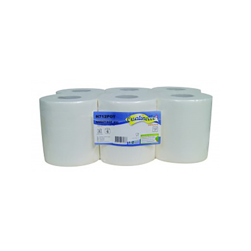 ESSUIE-MAINS DC MÉDIUM 450 FMTS 19X22CM PURE PATE BLANCHE GAUFREE COLLEE 2PLIS