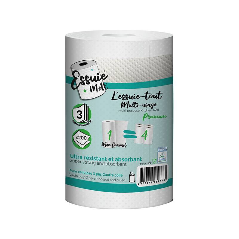 ESSUIE-TOUT MAXI COMPACT 200FTS 3 PLIS GAUFRE 22X24CM