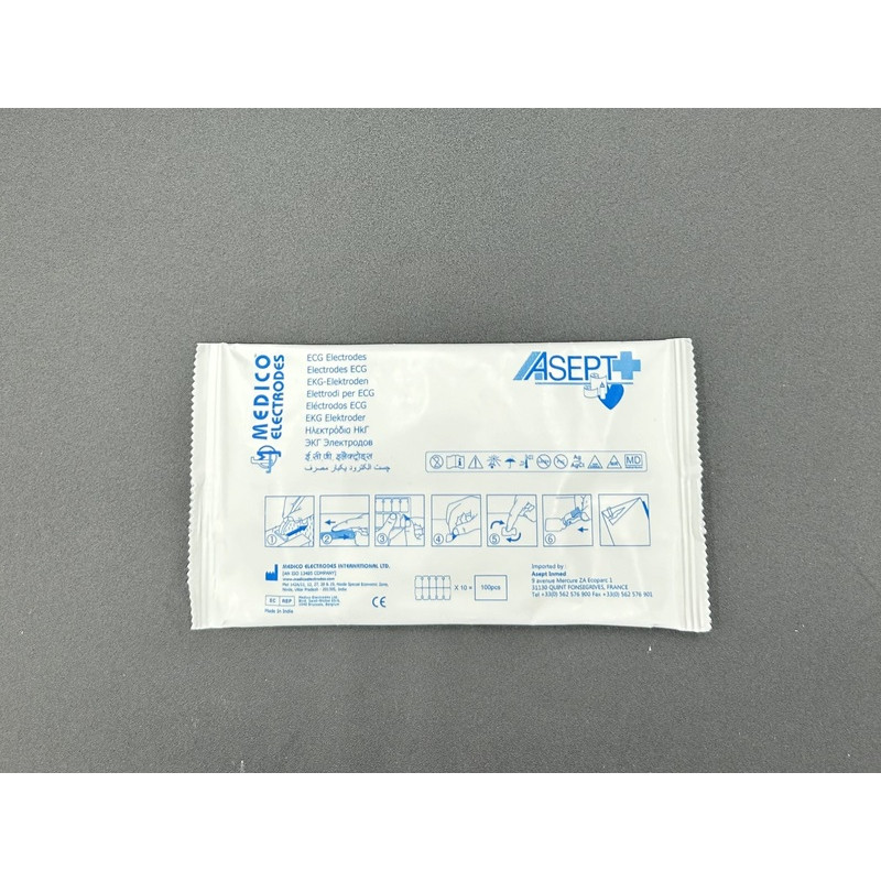 électrodes diagnostic à languette ecg
