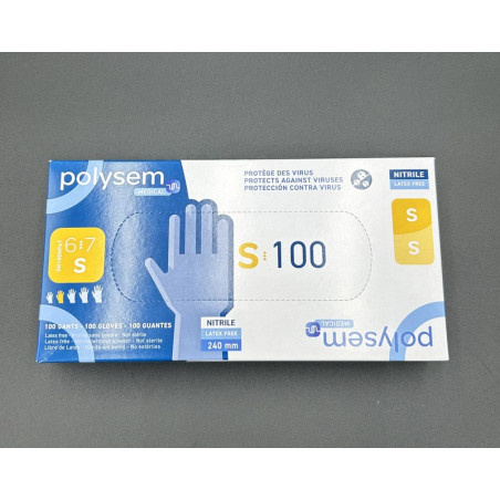 gants nitrile non stériles non poudrés polysem