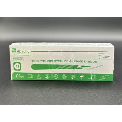 BISTOURIS STERILES USAGES UNIQUES N°11
