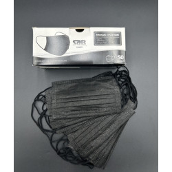 Masques chirurgicaux 3 plis iir noir