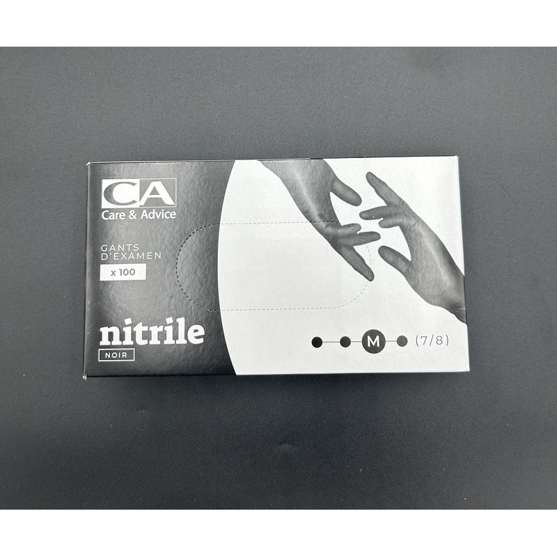 Gants nitriles noir