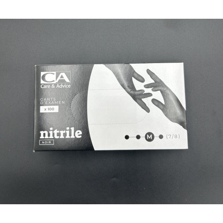Gants nitriles noir